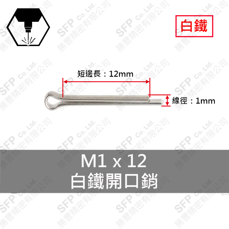 304白鐵開口銷 1*12